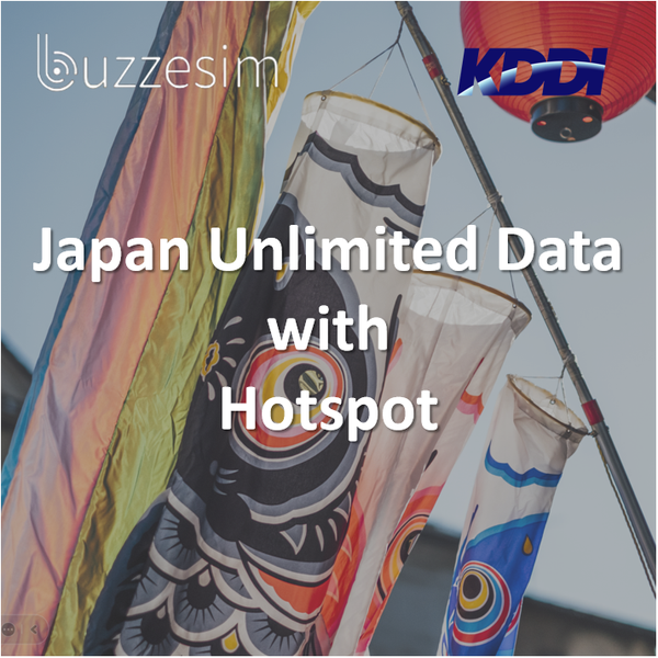 Japan KDDI Unbegrenzte Daten mit Hotspot