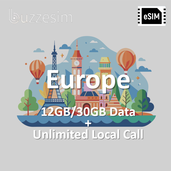 European Call 7 Days/14 Days Orange Europe Data + Unlimited EU Call – BuzzeSIM